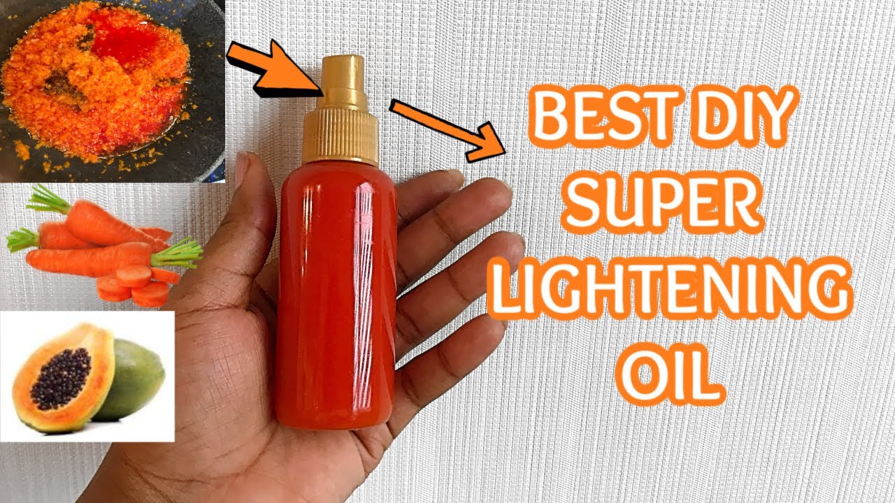 BEST DIY CARROT AND PAPAYA SKIN LIGHTENING OIL 😻😻 USE THIS AND WATCH YOUR SKIN GLOW🙅🏽‍♀️😍😍