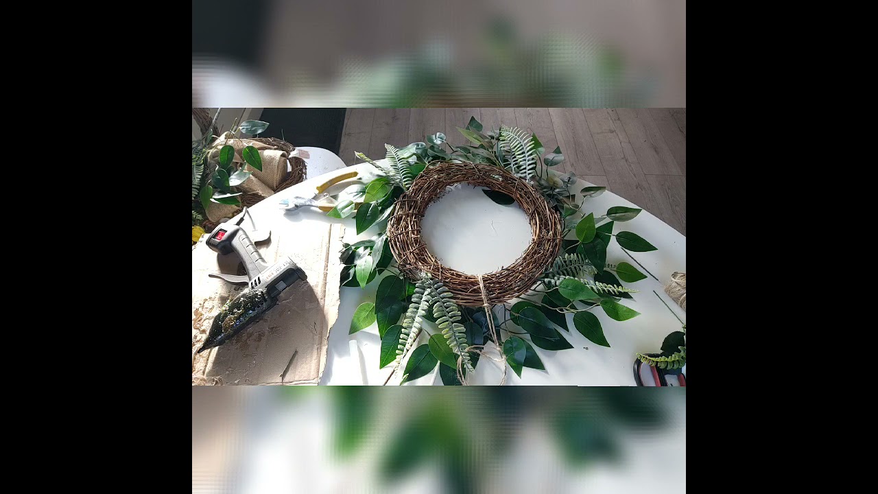 How to make a SPRING WREATH | Farmhouse decor  | Yellow decor | Artificial flower wreath