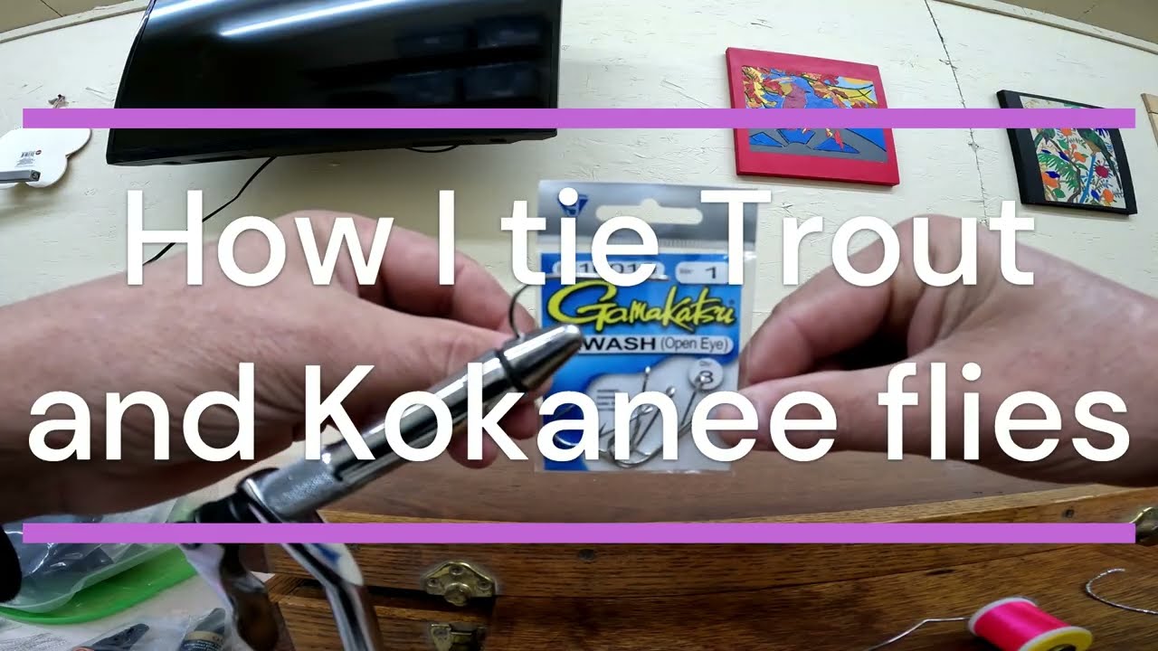 Lake Roosevelt trolling flies, How I tie flies for Trout and Kokanee