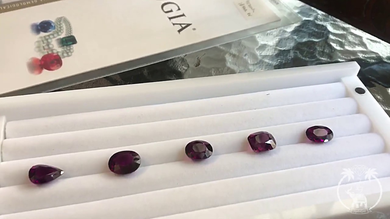 Precious Gem Quality Purple Garnets