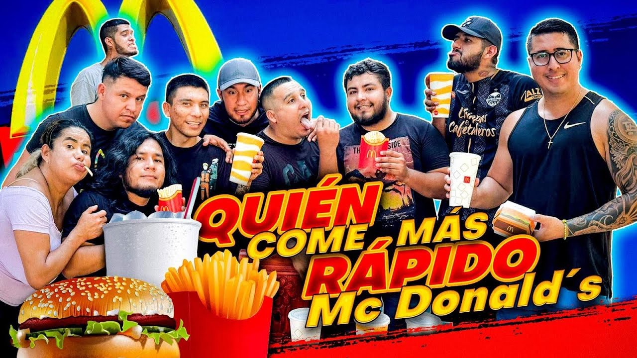 🍔RETO QUIEN COME MAS RAPIDO MCDONALDS CON EL CREW RETOJORJAIS🔥