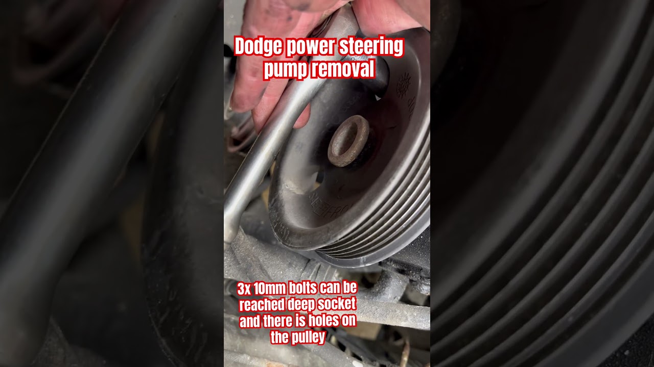 Dodge power steering pump removal