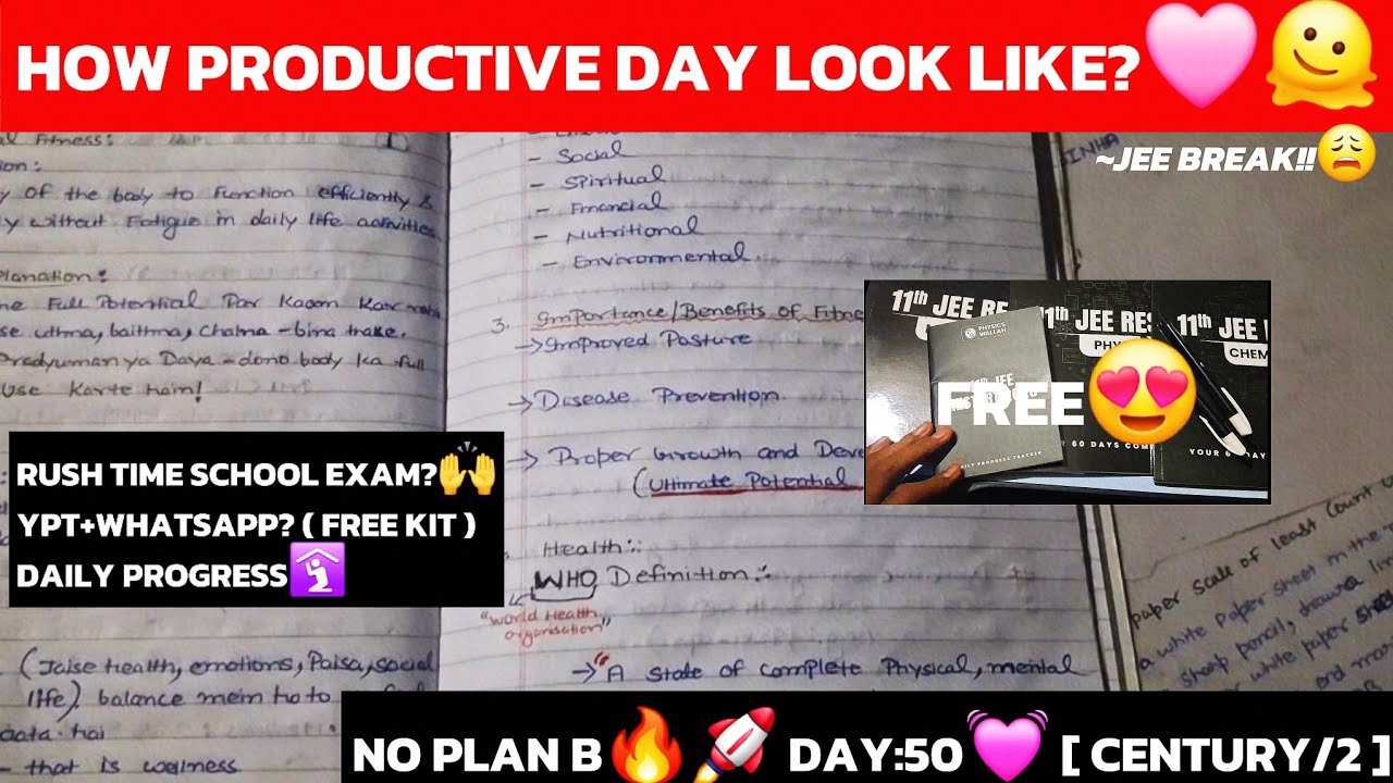 PRODUCTIVE DAY TILL NOW!!💡 | 11TH RESTART KIT AAGYA...| JEE 2027🔥