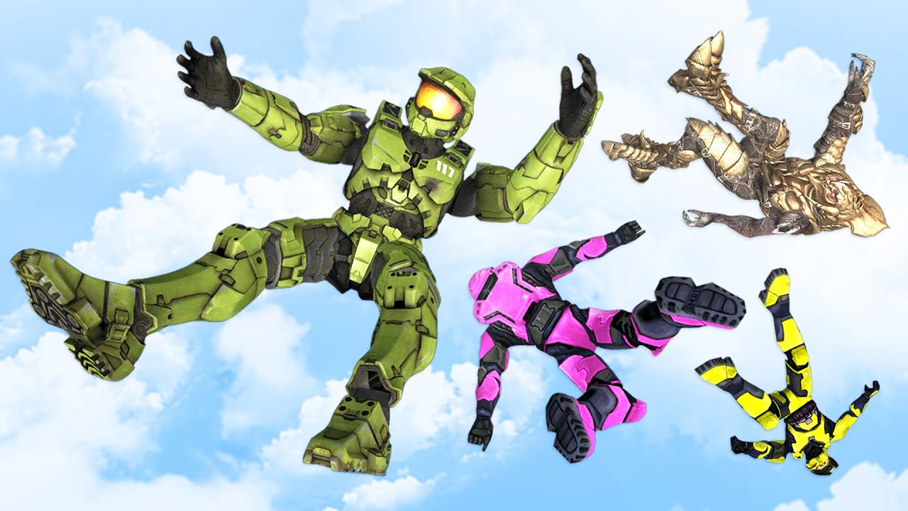 Halo: Рэгдолл Прыжки и Падения [GMOD] - Серия 59