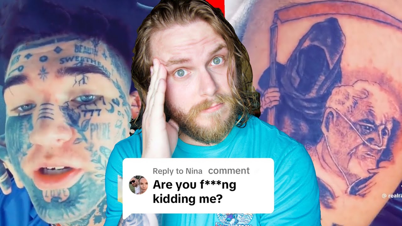This Guy Trolls His Tiktok Haters By Getting Tattoos Of Them