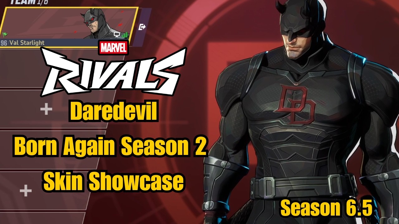 Daredevil | Born Again Season 2 MCU Skin Showcase | Marvel Rivals Gameplay Season 6.5