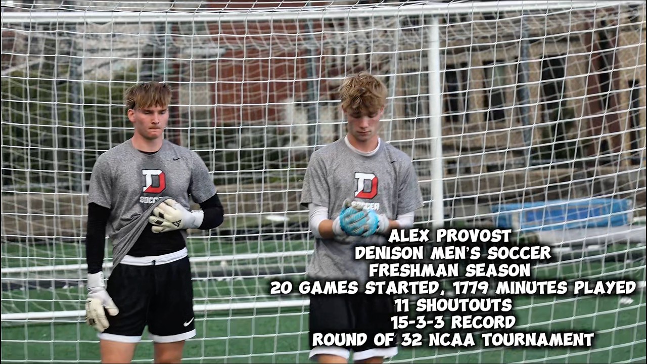 Alex Provost - Freshman Denison Men's Soccer Highlights