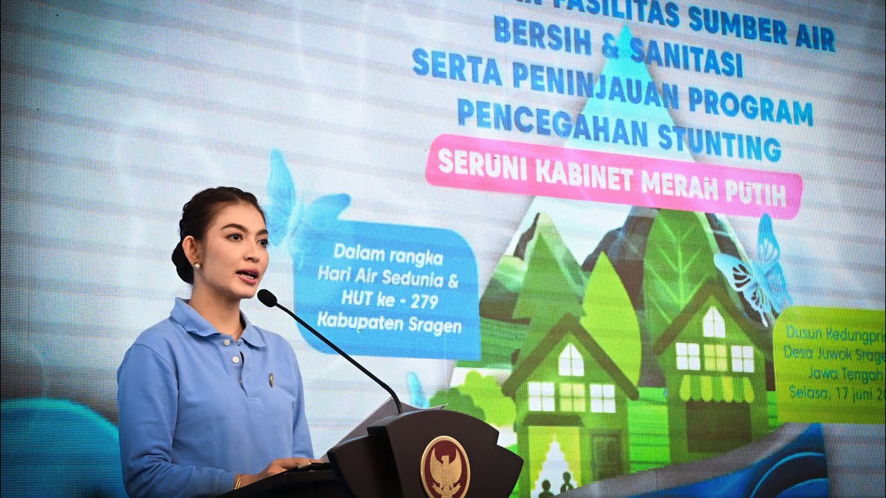 Ibu Selvi Gibran, Resmikan Fasilitas Sumber Air Bersih di Desa Juwok, Kab  Sragen