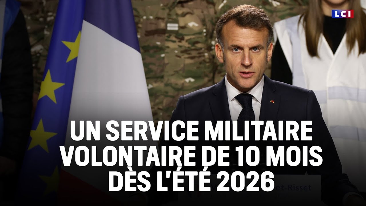 Emmanuel Macron annonce un nouveau service national volontaire 