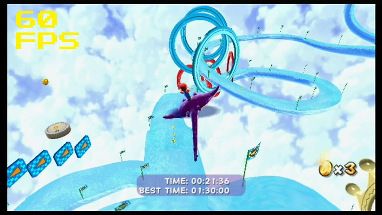 63. [60 FPS] The Galaxy's Greatest Wave - Loopdeeswoop Galaxy - Super Mario Galaxy
