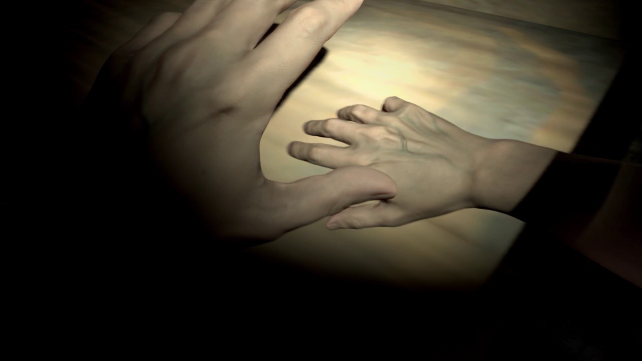 Resident Evil 7 - Hands Rendering Over Scene