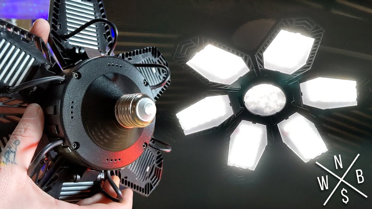 6+1 Adjustable Panel Garage Light - Unboxing & Review