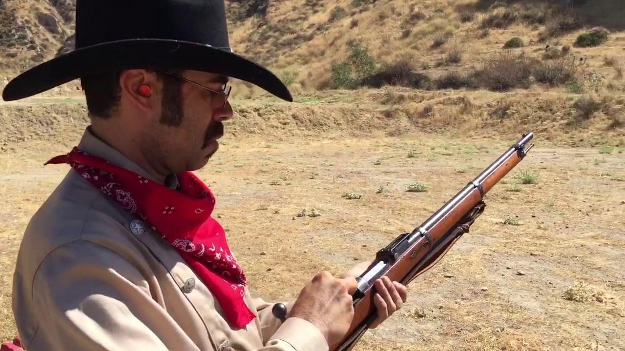 Eric with his Mauser 71/84 (manufactured 1888)
