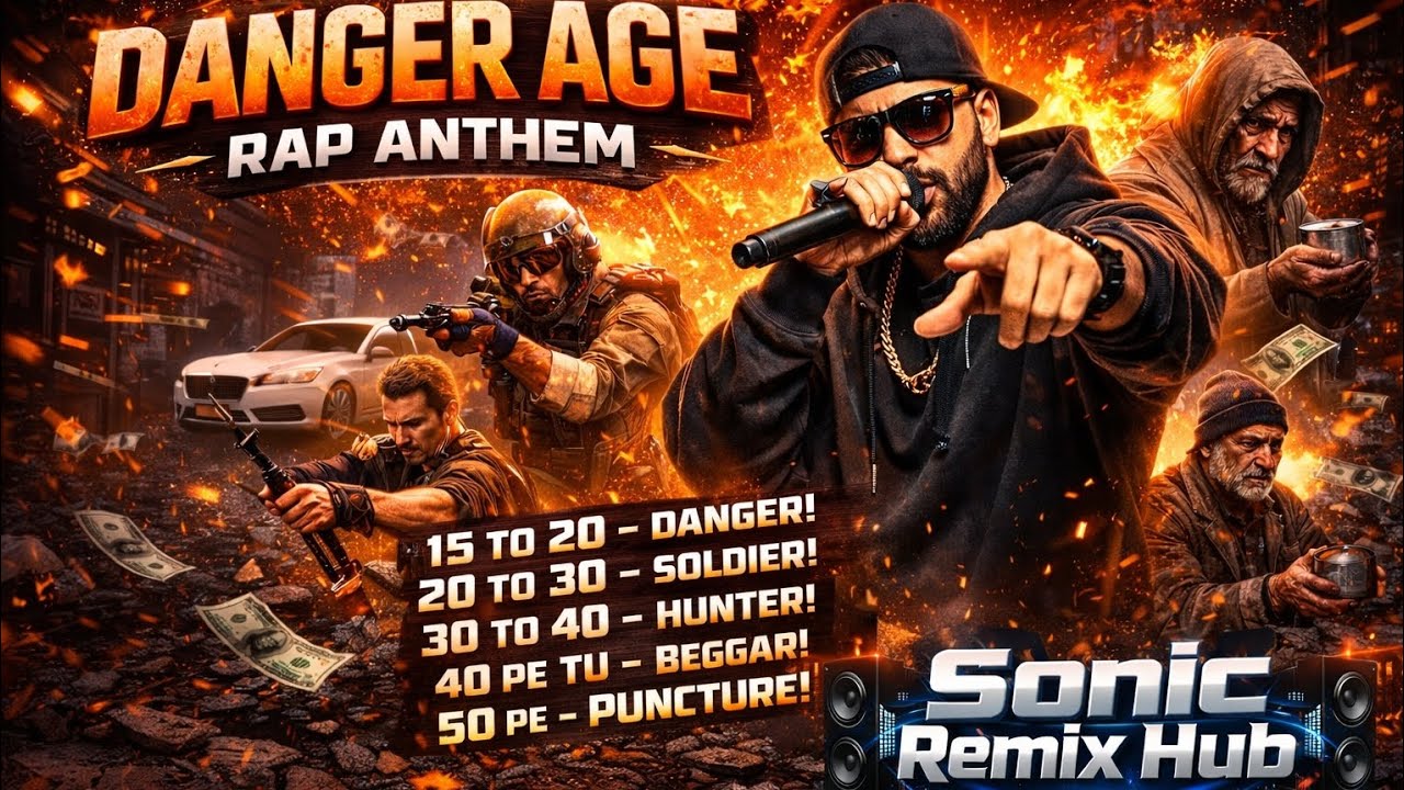 Danger Age Rap Anthem 🔥 | 15 to 50 Life Reality Rap | Sonic Remix Hub