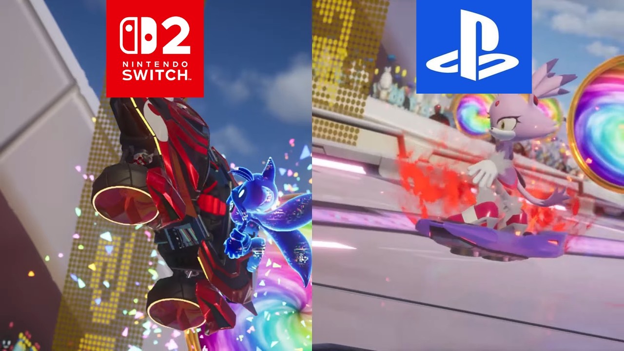 Sonic Racing: CrossWorlds - Switch 2/PS5 Splitscreen Races