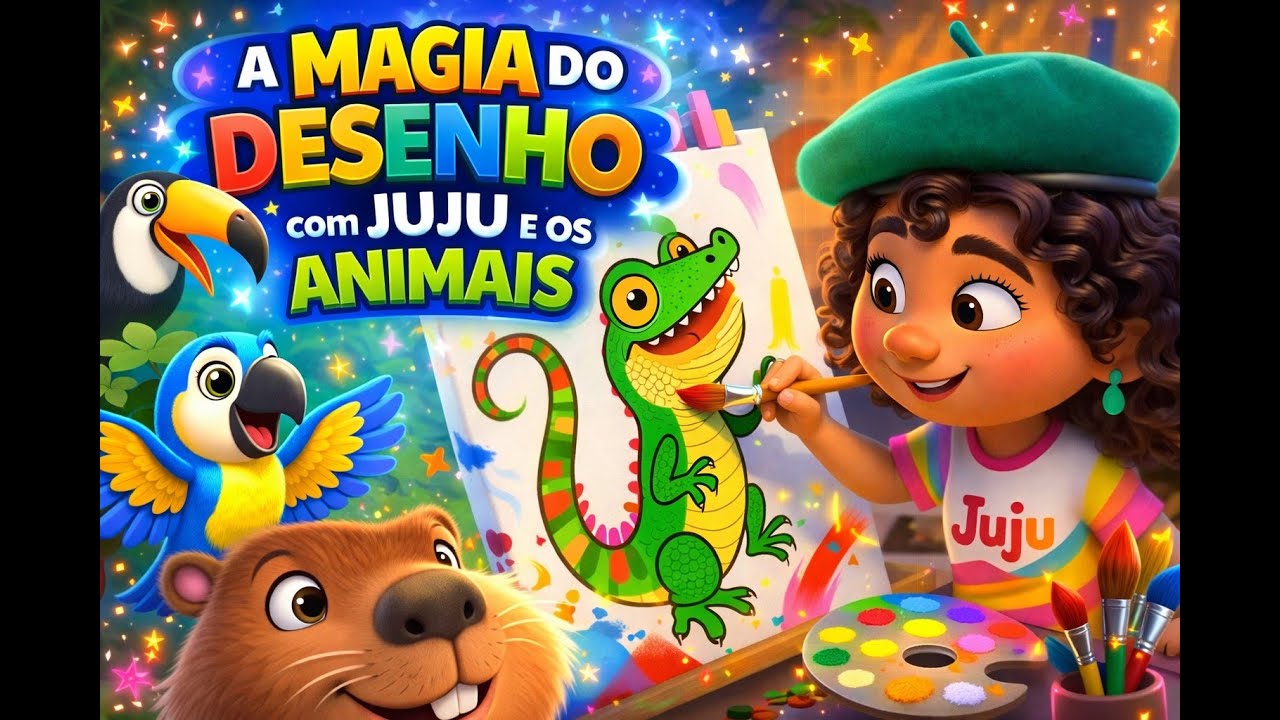A Magia do Desenho com Juju e os Animais