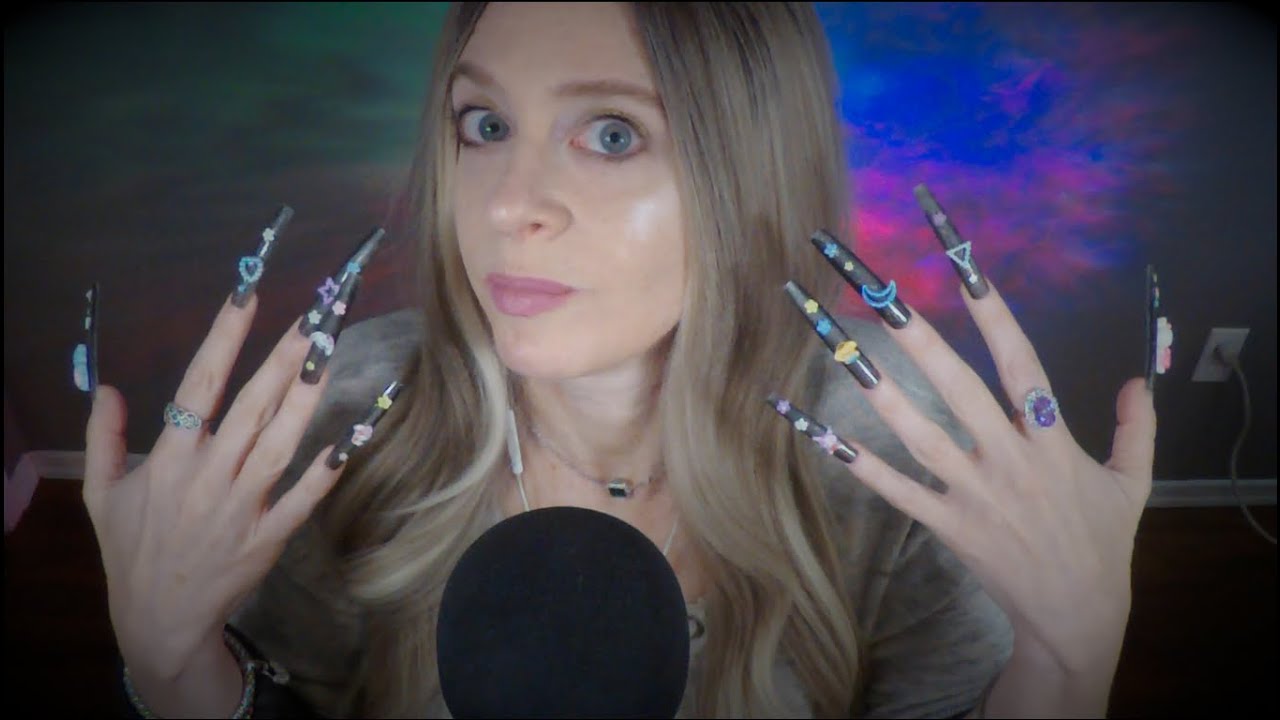 ASMR Gum Chewing My Own Pet Peeves | Extra Long Nails | Whispered Rant & Ramble