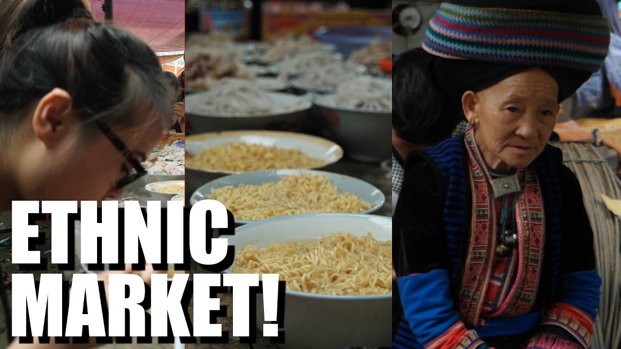 VIETNAM: Eating and Exploring an ETHNIC MARKET. Meo Vac, Ha Giang