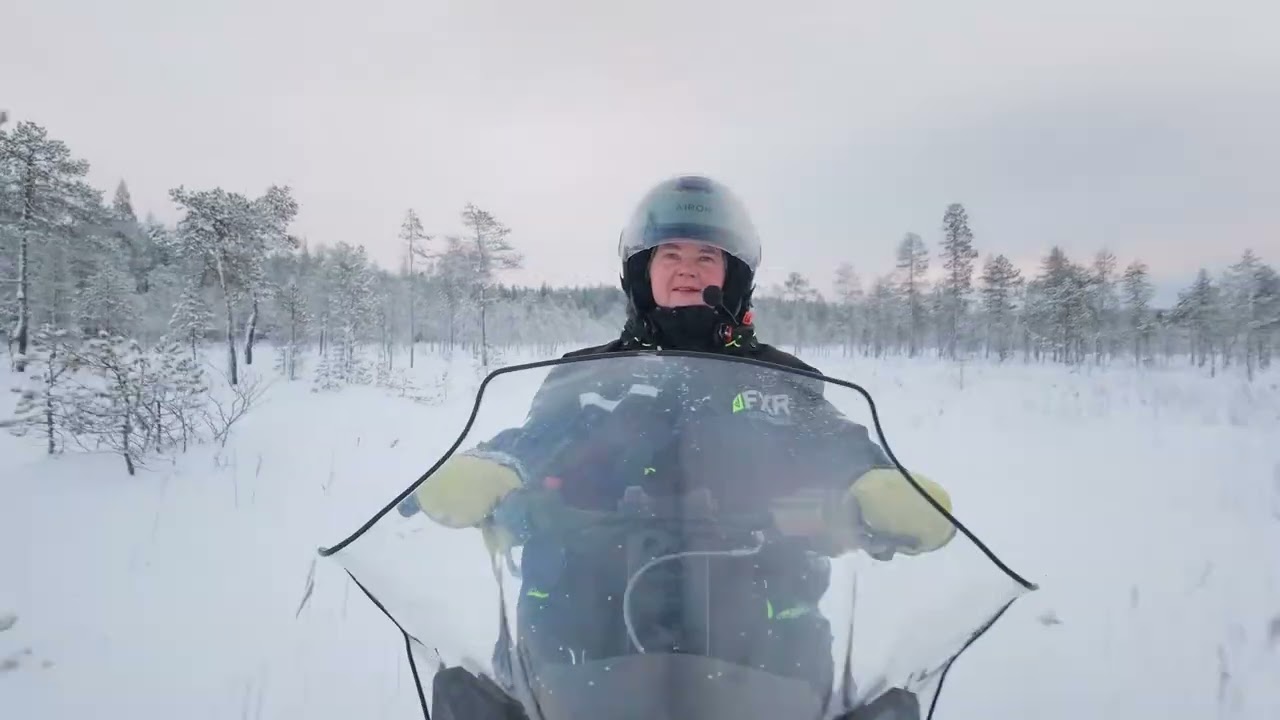 dji NEO 2 Snowmobil follow test