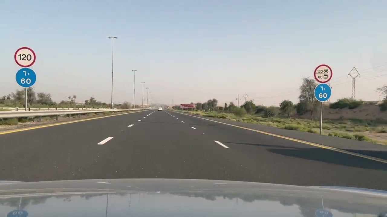 Highway Driving in Dubai (No Music and No Talking)