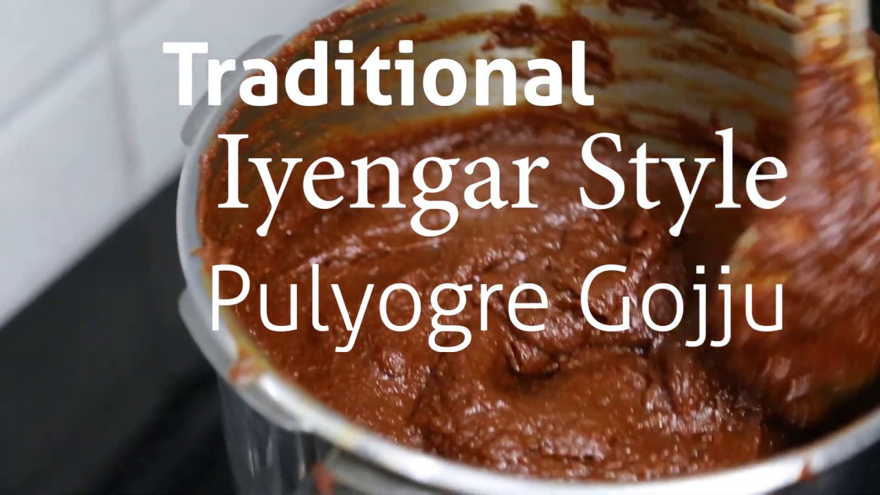 Traditional Iyengar Puliyogare Gojju