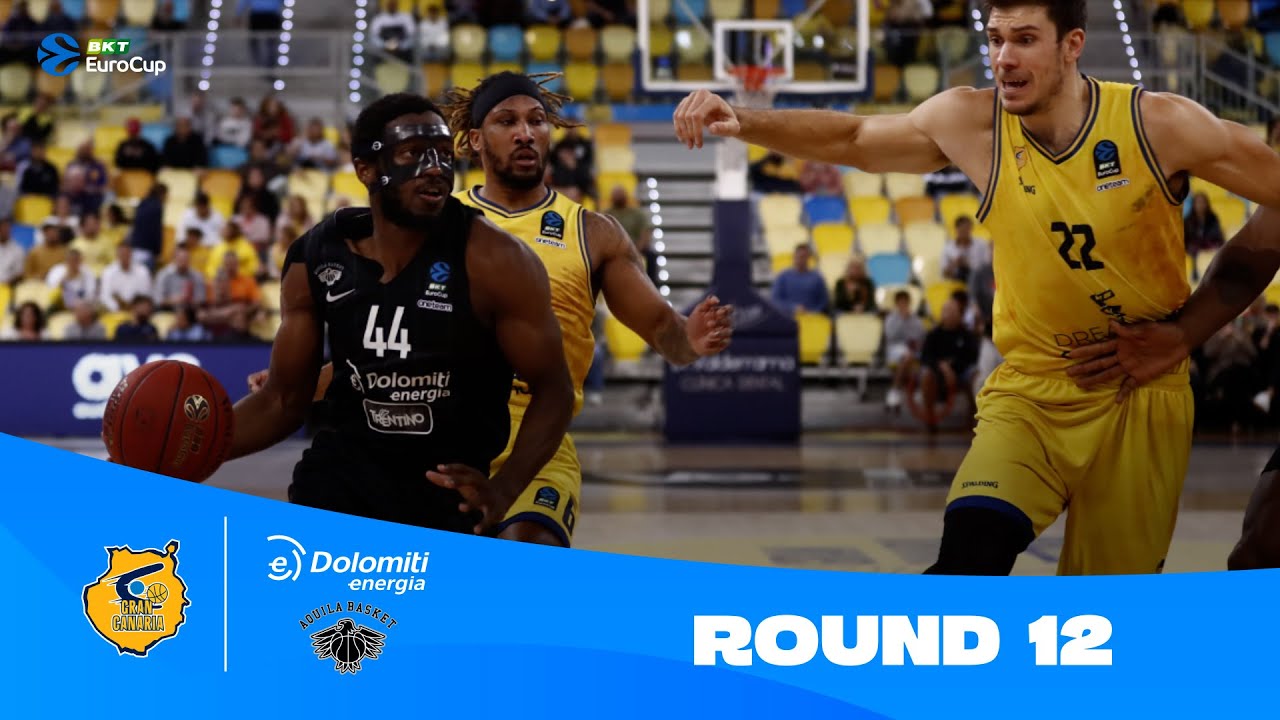 Dreamland Gran Canaria-Dolomiti Energia Trento | Round 12 Highlights | 2023-24 BKT EuroCup