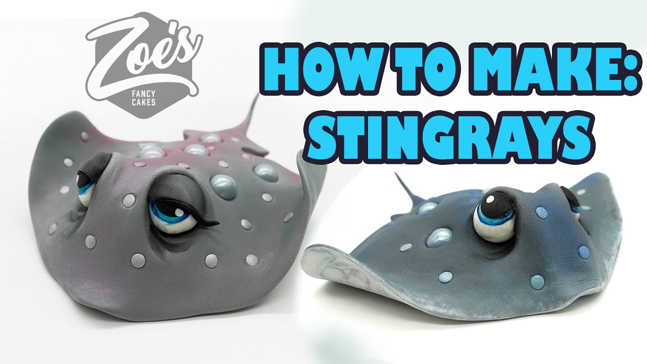 Adorable Stingray cake topper tutorial