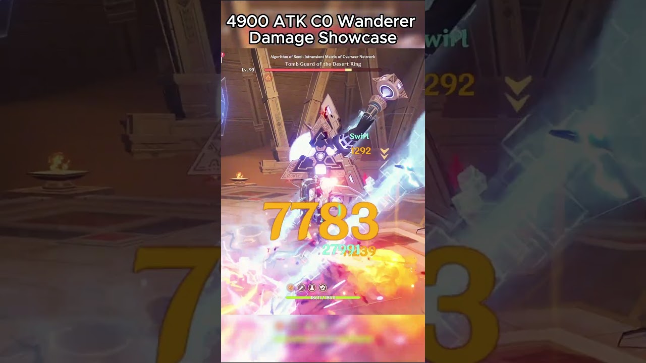 4900 ATK C0 WANDERER DAMAGE SHOWCASE!!