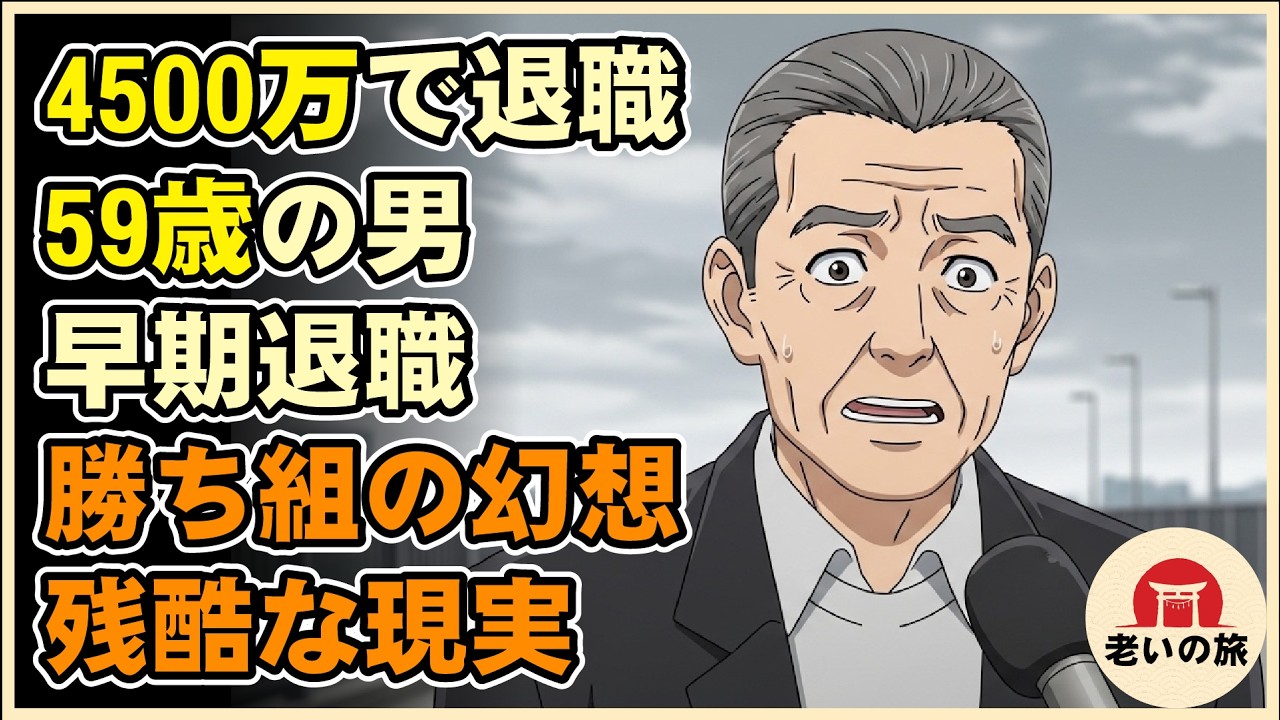 【漫画】4500万を手にして早期退職した59歳男の悲惨な末路…「勝ち組」の幻想が招いた残酷な現実【シニアライフ】【60代以上の方へ】