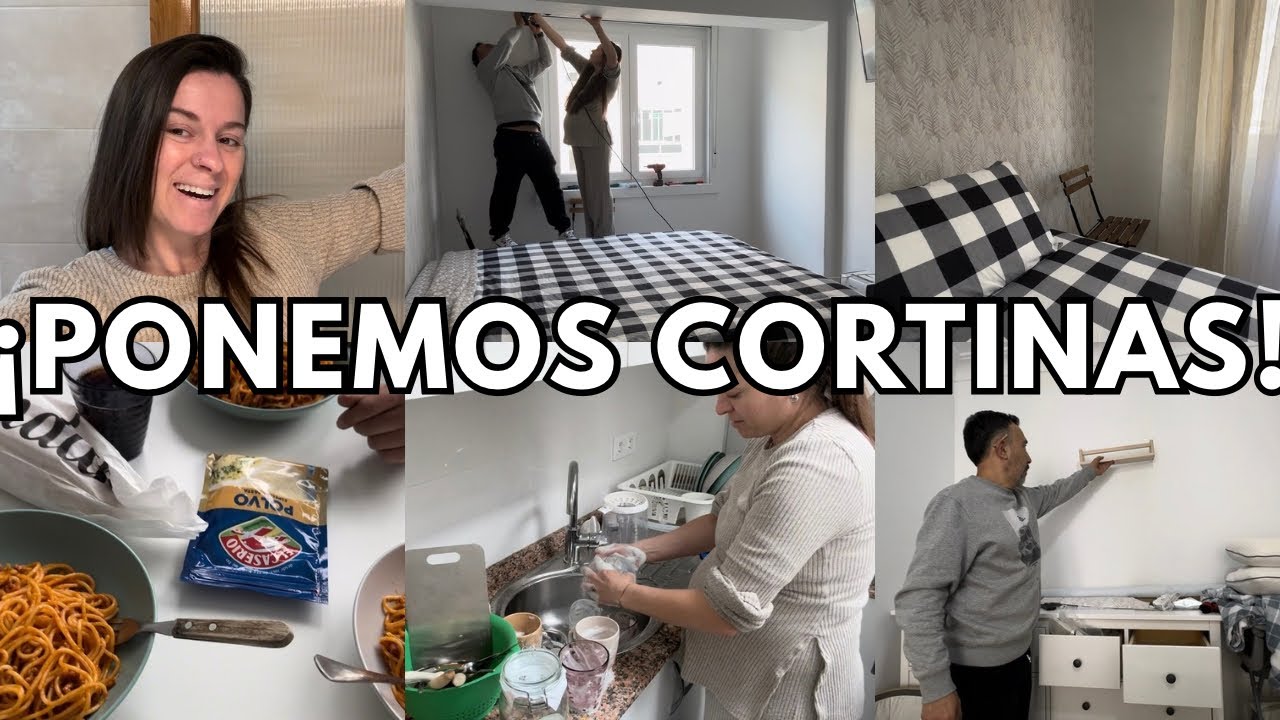 🤭DECORANDO LA HABITACIÓN! PONEMOS LAS CORTINAS Y VAYA CAMBIO!! 😍