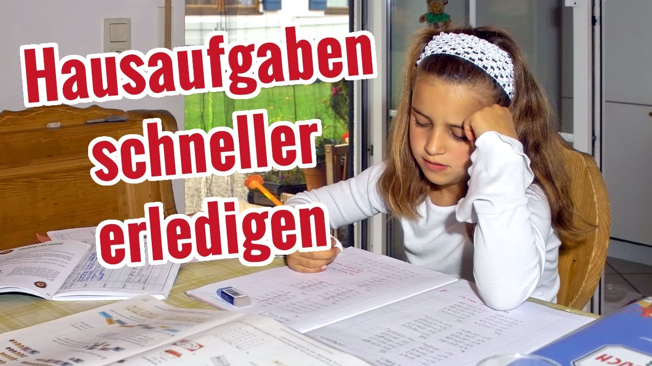 Hausaufgaben schneller erledigen