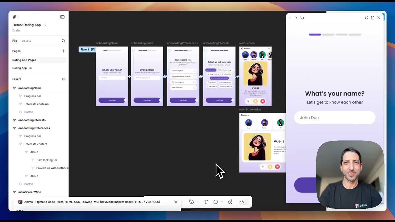 MultiScreen is here! Prompt full Figma prototypes in Anima AI Playground