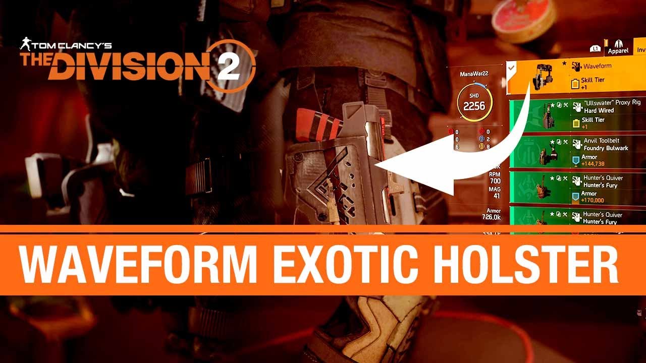 The Division 2 &mdash; Как получить экзотическую кобуру Waveform