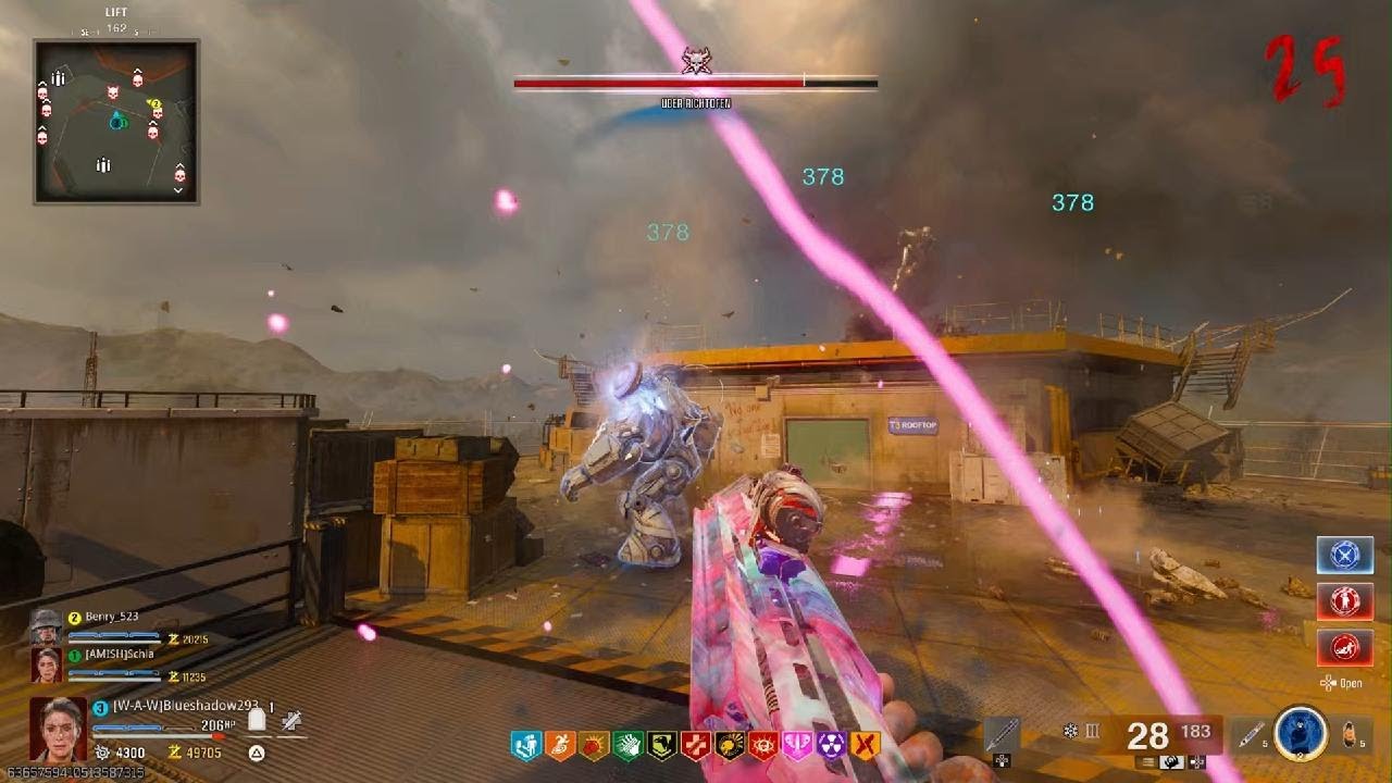 Richtofen Easter Egg Boss Fight 3 Player On Reckoning