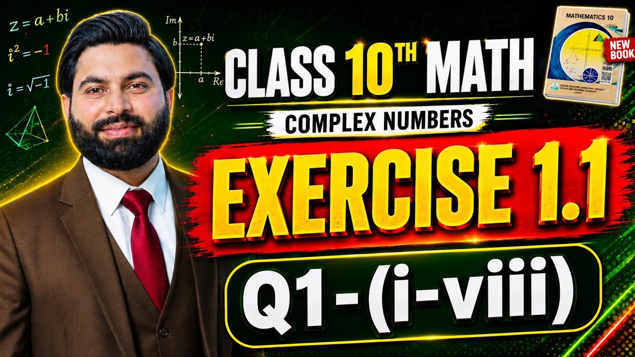Class 10th Math New Book Ch 1 Exercise 1.1 Q1-(i-viii)-10th Class Math New Book Exercise 1.1 Q1