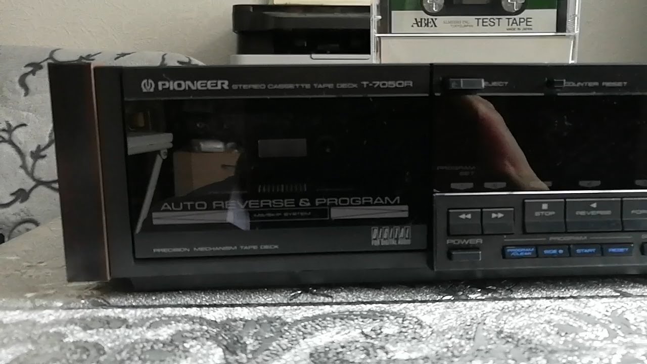 Pioneer T-7050R кассетная дека. Настройка азимута магнитной головки