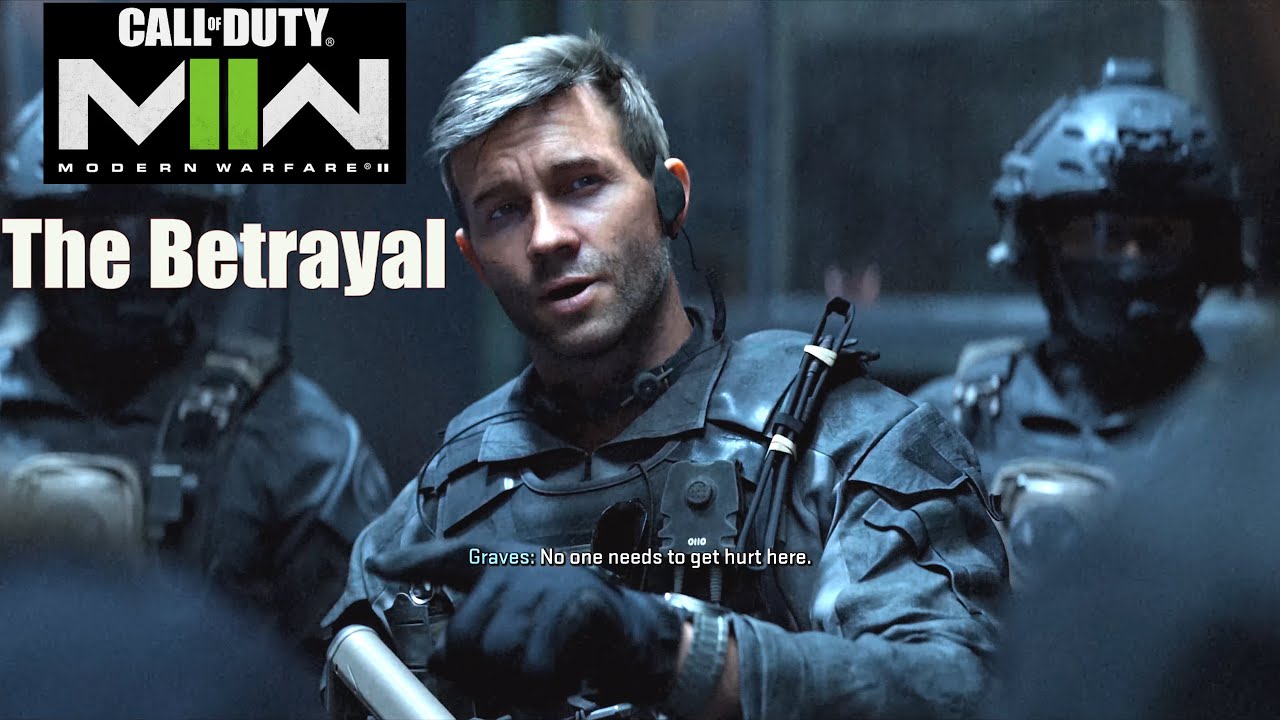 COD MW2 The Betrayal Scene 4K HDR