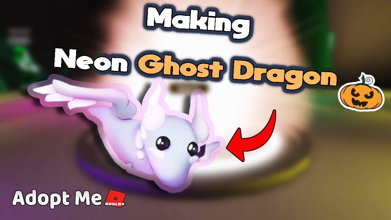 Making A Neon Ghost Dragon in Adopt Me | Halloween Update