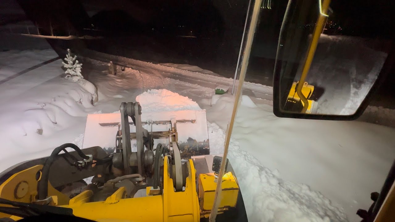 Removing snow after last weeks snowfall