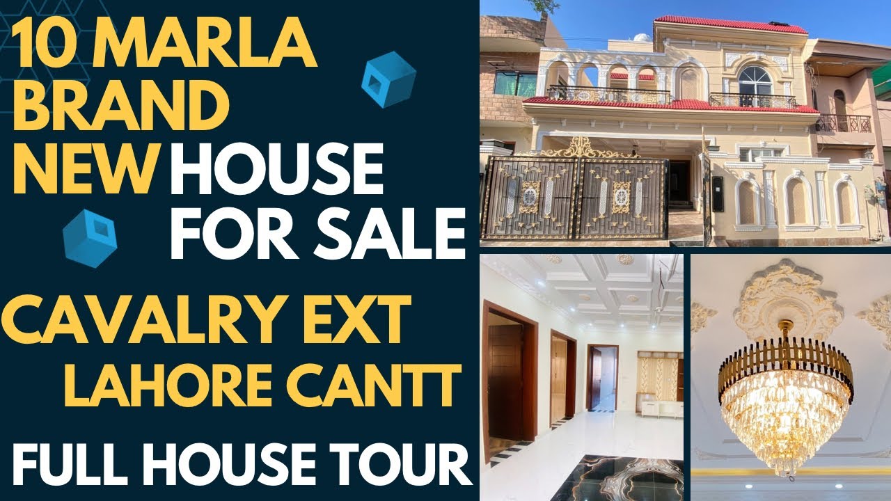 Luxurious 10 Marla Brand New Double Story 5 Bed House | Cavalry Extension Lahore Cantt, Pakistan.
