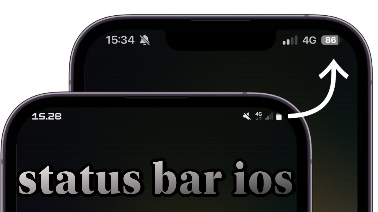 iOS status bar on Samsung