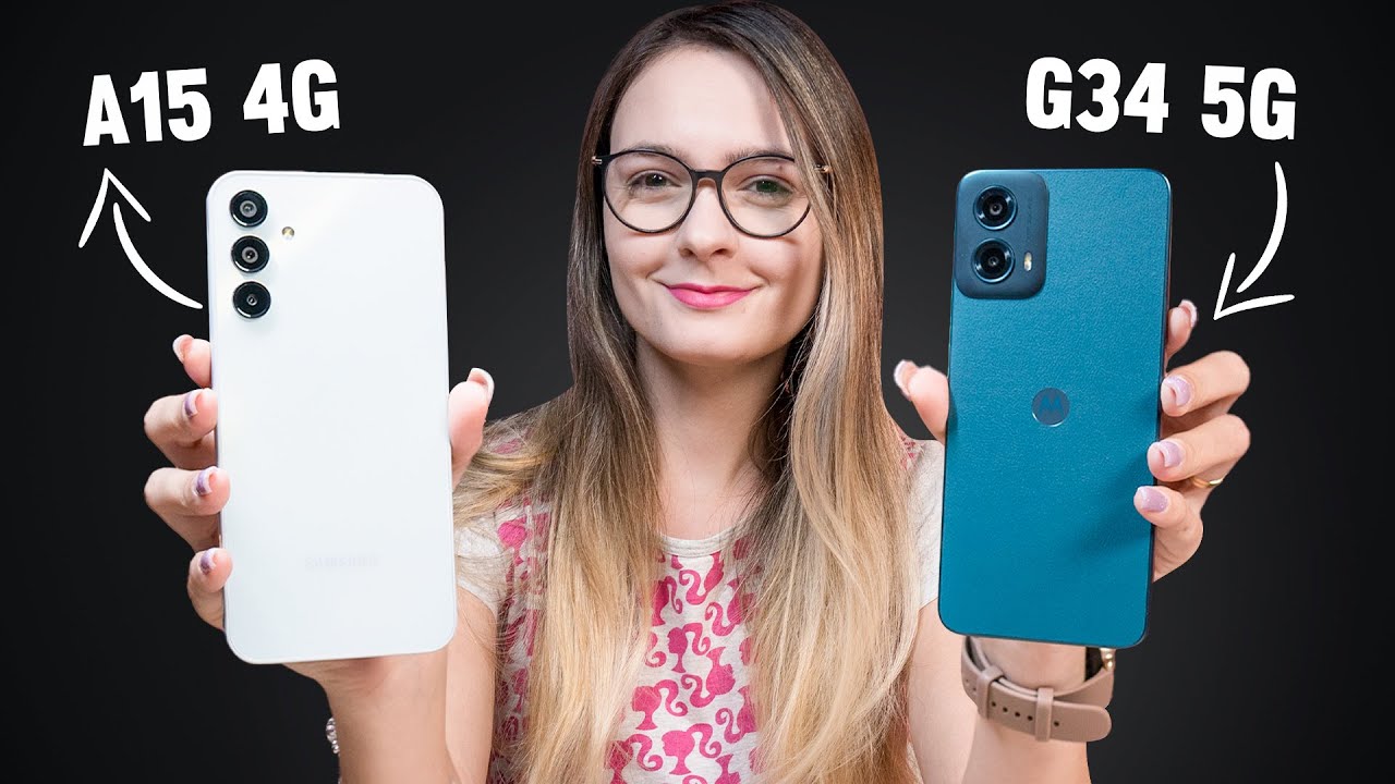Galaxy A15 vs Moto G34! QUAL é o MELHOR celular? Comparativo!