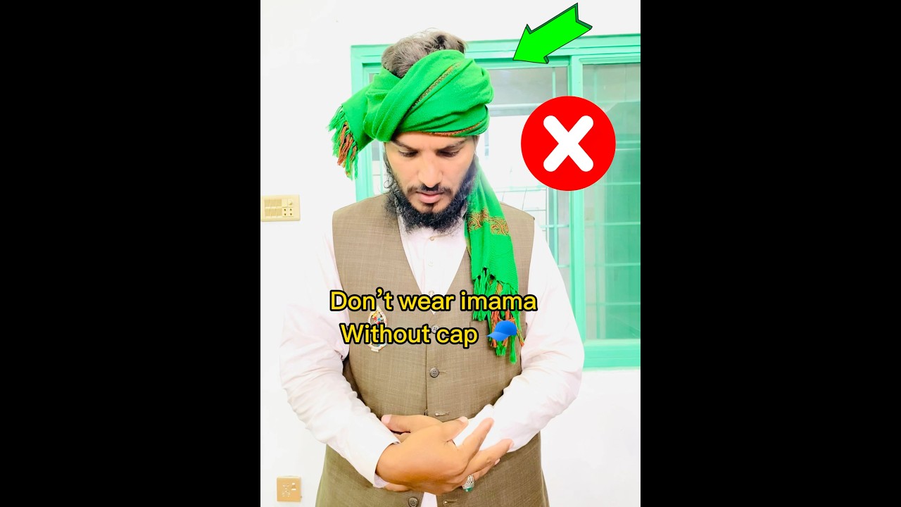 Don&rsquo;t wear imama without cap 🧢 | Namaz pardhny ka tarika #youtubeshorts #viral #trending #shorts
