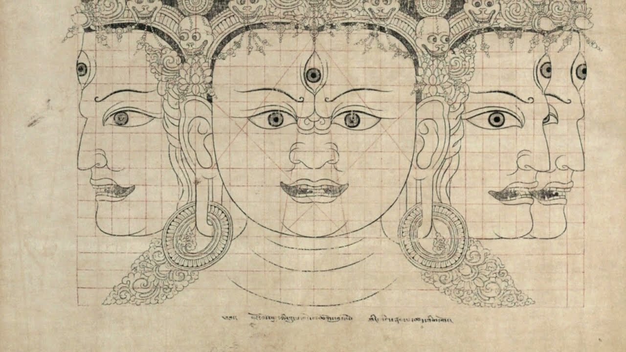 Figure Drawing in Tibetan Style Art