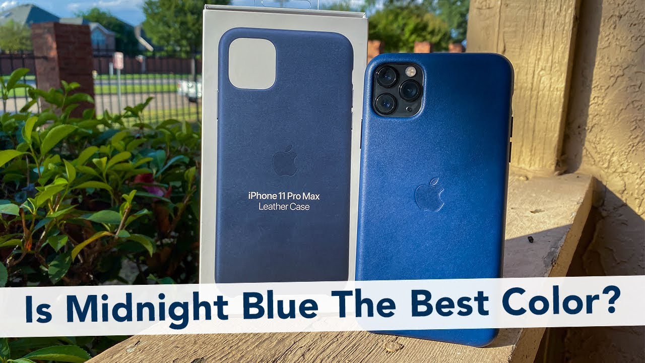 iPhone 11 Pro Max Midnight Blue Leather Case - First Impressions