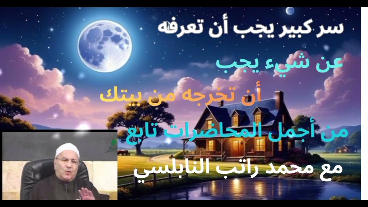 سر كبير يجب أن تعرفة عن بيتك تابع مع فضيلة الشيخ محمد راتب النابلسي 