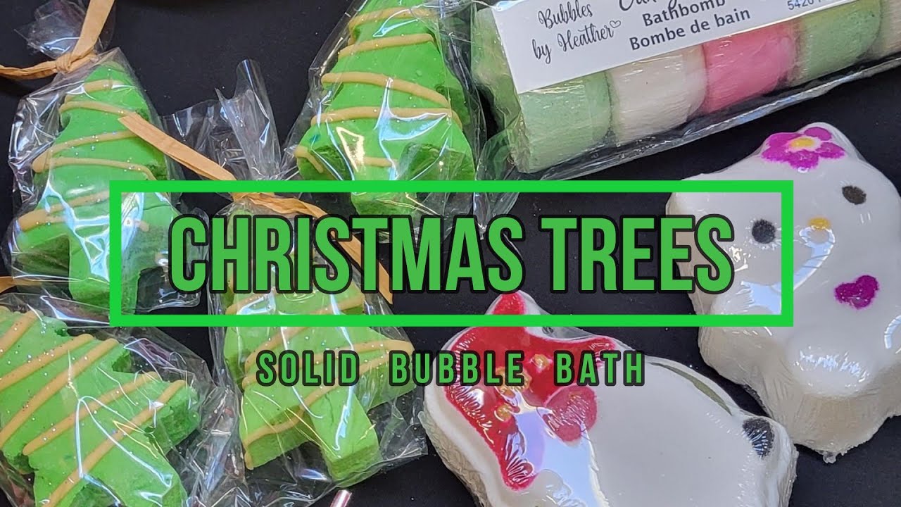 Christmas Trees Solid Bubble Bath