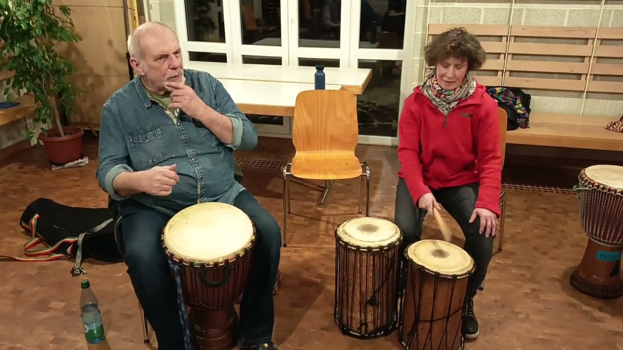 Kpanlogo Djembe Solo Pattern - play along if you like