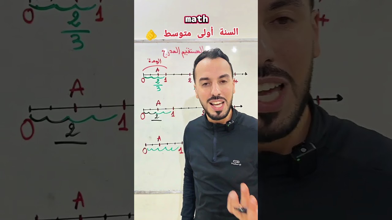 التعرف على نصف المستقيم المدرج 📏 لتلاميذ السنة أولى متوسط 🫵