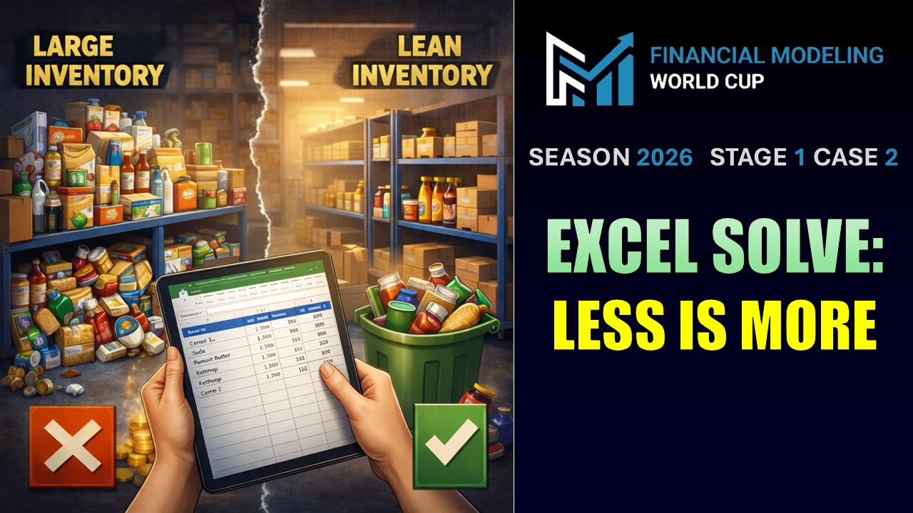 Excel Solve: Less is More (Financial Modeling World Cup 2026: Stage 1, Case 1)